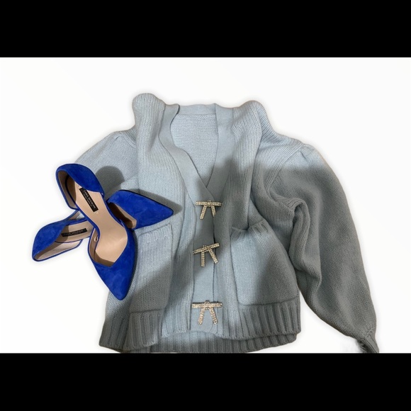 Cardigan with crop top - Picture 3 of 3